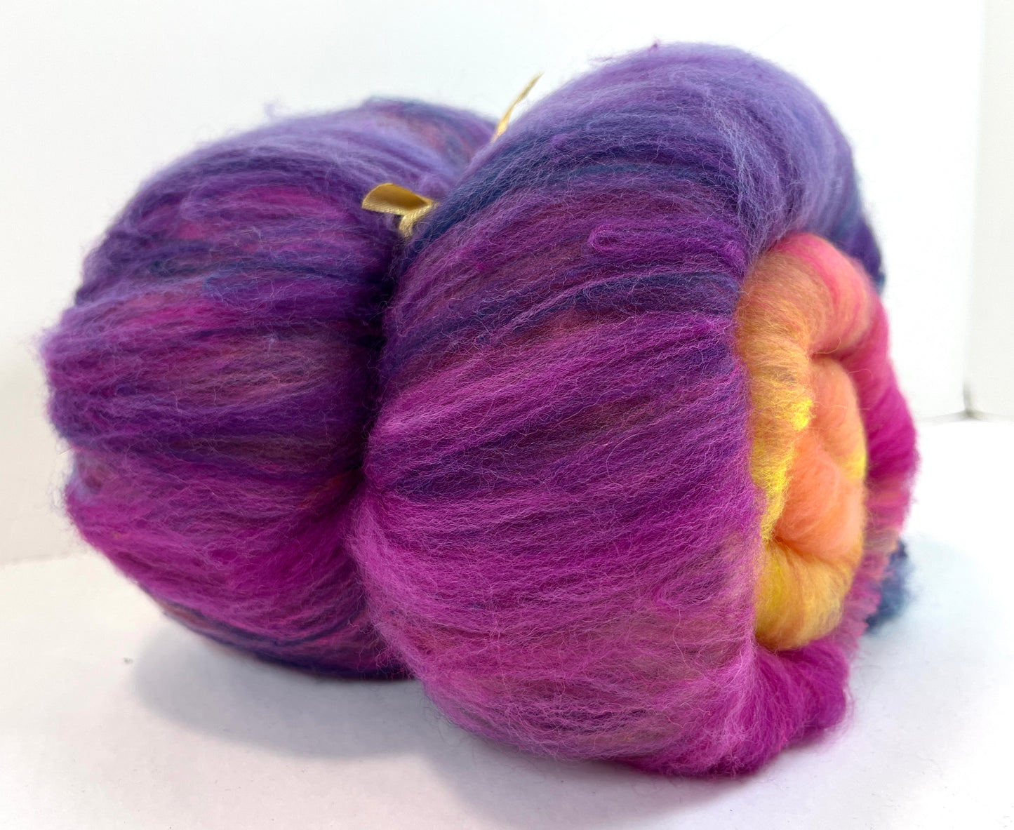 Crayon Box Batt 1003-02 - 3.7 oz Soft wool, NO SPARKLE, spinning fiber, drumcarded, handspinning, nuno, felting wool