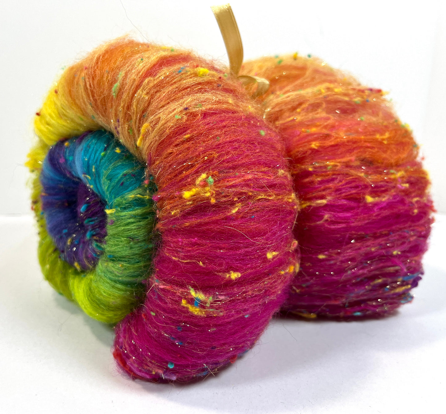 Plumeria Batt 0404-06 - 2.7 oz Corriedale wool, silk, noils, spinning fiber, drumcarded, handspinning, nuno, felting wool