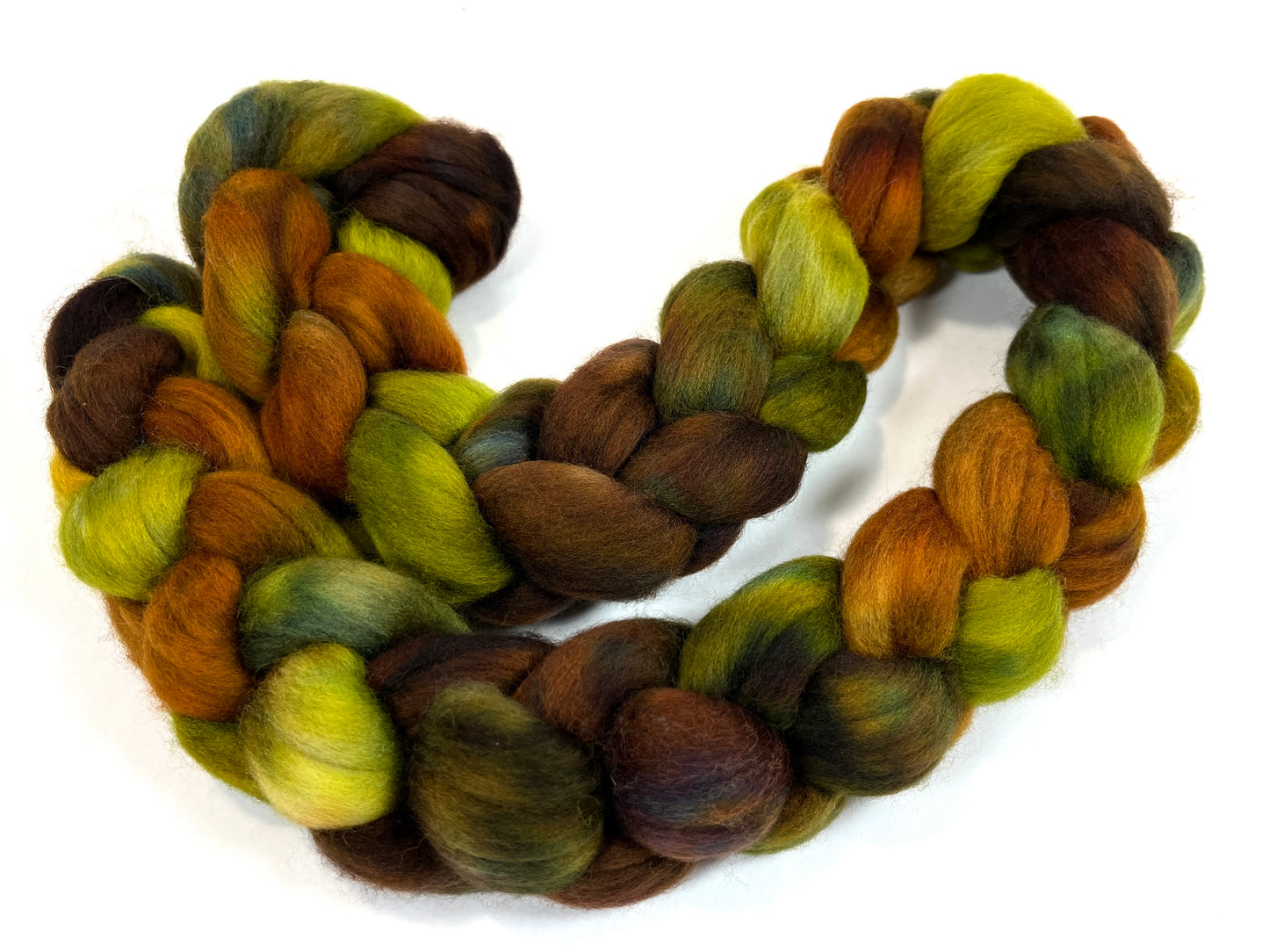 Country Road SC - 4 oz hand painted wool combed top, roving, spinning fiber, handspinning, felting