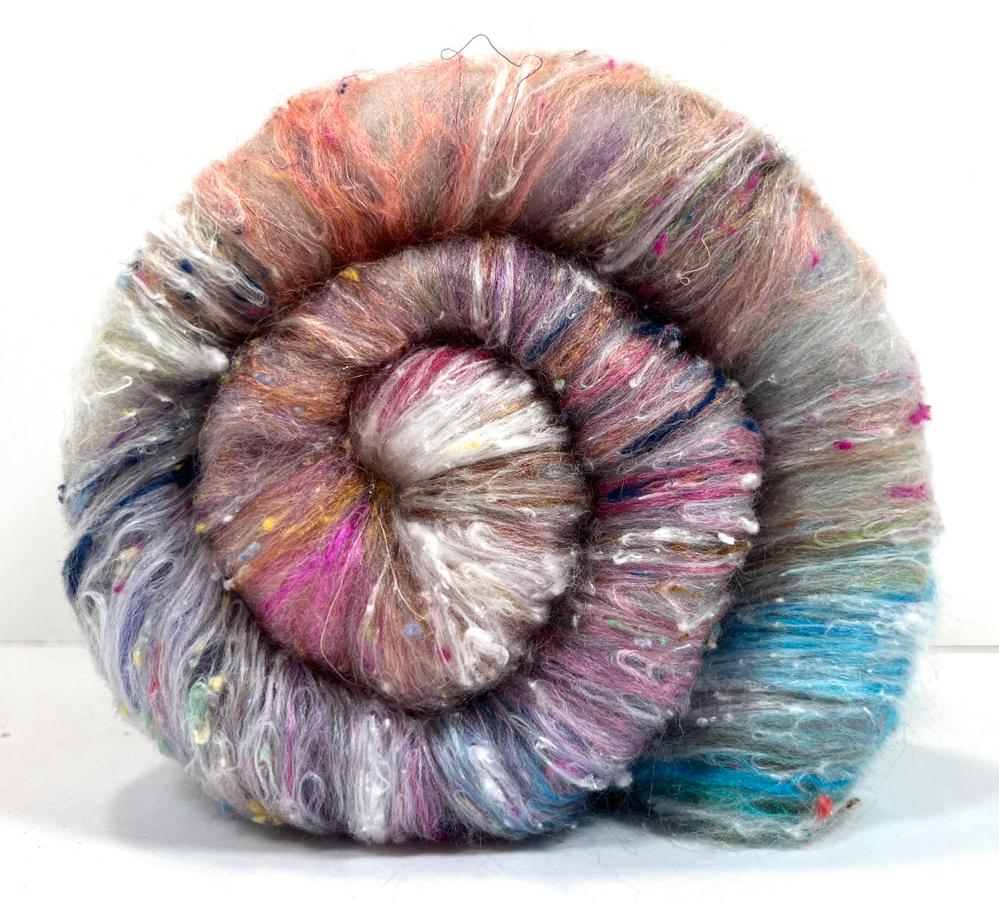 Kitchen Sink Batt 1201-09 - 3.5 oz soft wools, silk, noils, spinning fiber, handspinning, nuno, felting wool, weaving