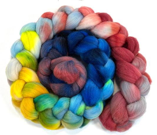 Day's End 0828-02A, 6.8 oz Targhee wool combed top, roving, spinning fiber, handspinning, felting, needle felting, weaving supplies