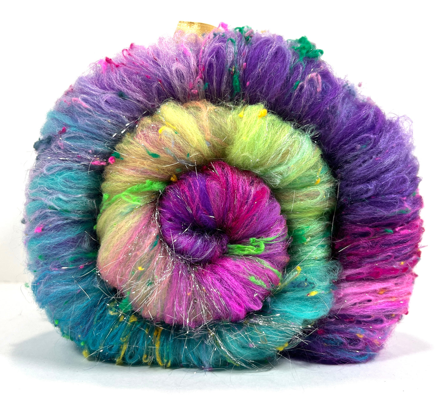 Disco Fever Gradient Batt 0711-04 - 2.4 oz Polwarth wool, silk, noils, spinning fiber, handspinning, nuno, felting wool, weaving, spindle