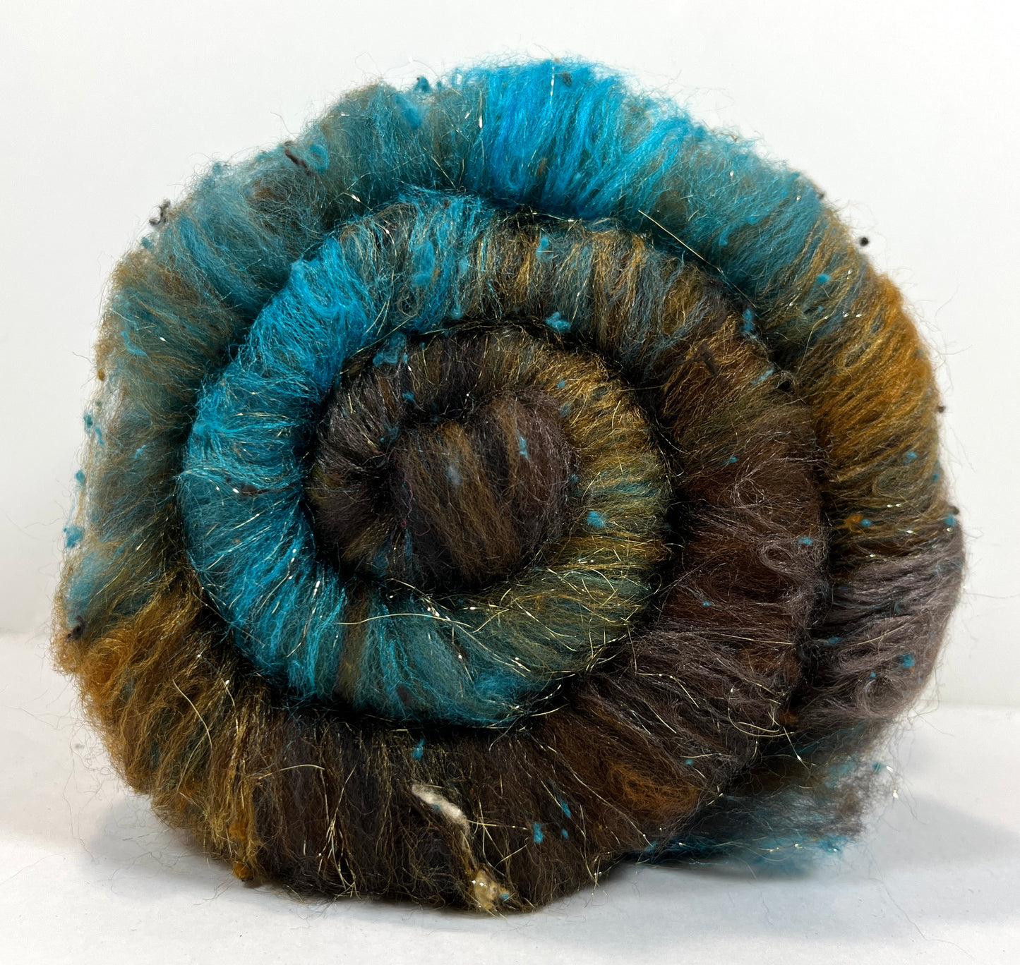 Keepsake Batt 1111-02 - 2.3 oz Polwarth wool, silk, noils, spinning fiber, drumcarded, handspinning, nuno, felting wool