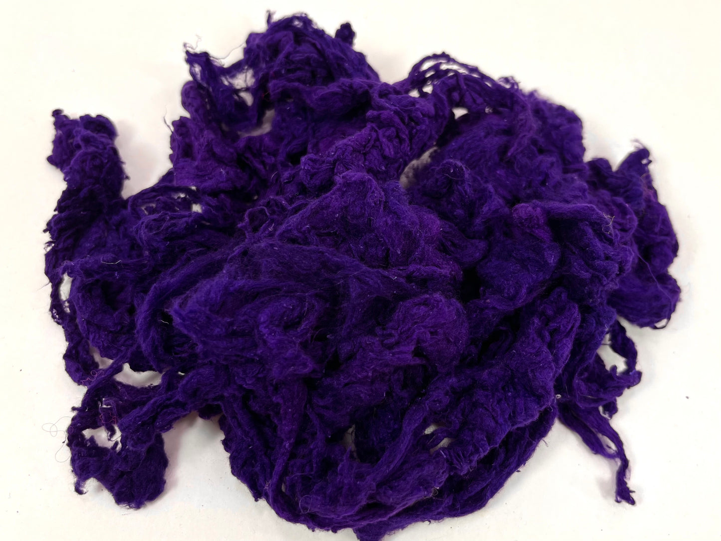 Tussah silk noils - Deep Purple, 1 oz, recycled, nuno, felting, spinning fiber, art yarn, handspinning, felting, paper making 0907-07