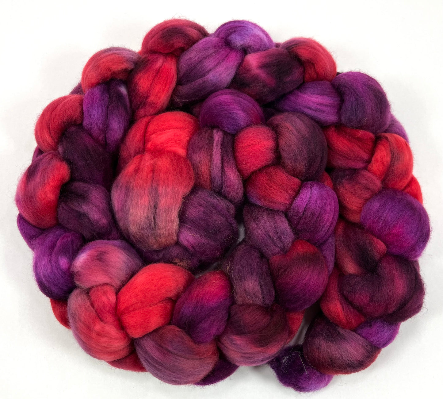 Beets Oopsie - 4 oz 18.5 micron Merino combed top, roving, spinning fiber, handspinning, felting, needle felting, weaving supplies 0831-02