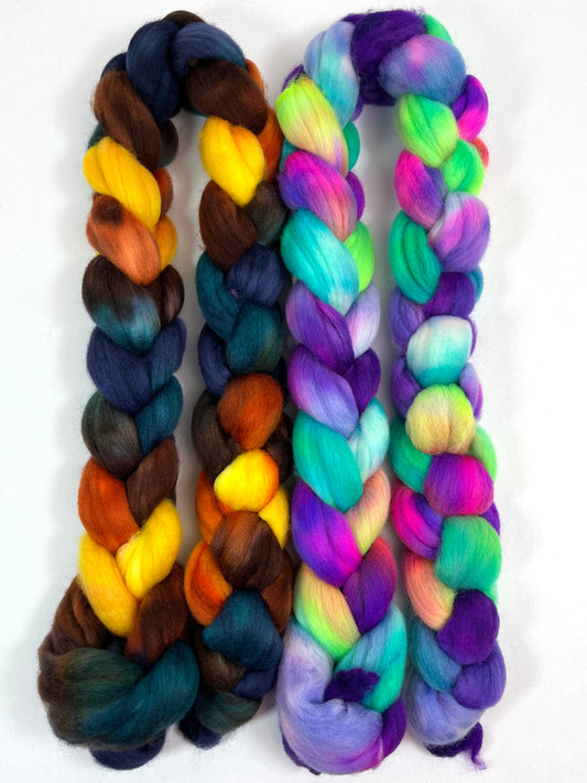 Reserve Listing for Alison - Polwarth wool combed top, roving, spinning fiber, handspinning, felting