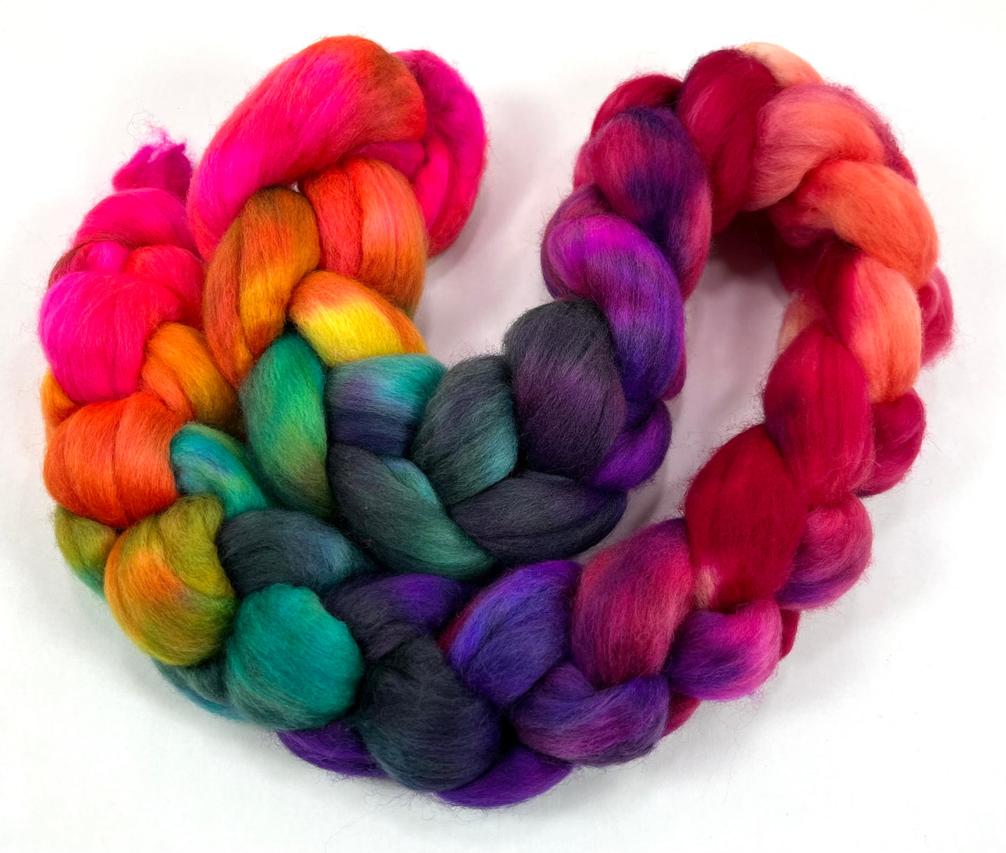 Limited Edition Fantasmic - 4 oz Polwarth wool combed top, roving, spinning fiber, handspinning, felting, needle felting, weaving supplies